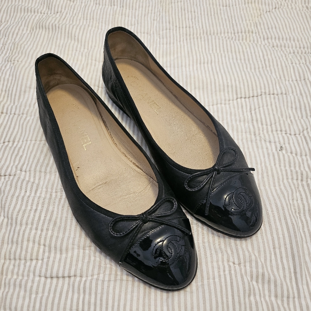 Chanel Black Ballet Flats